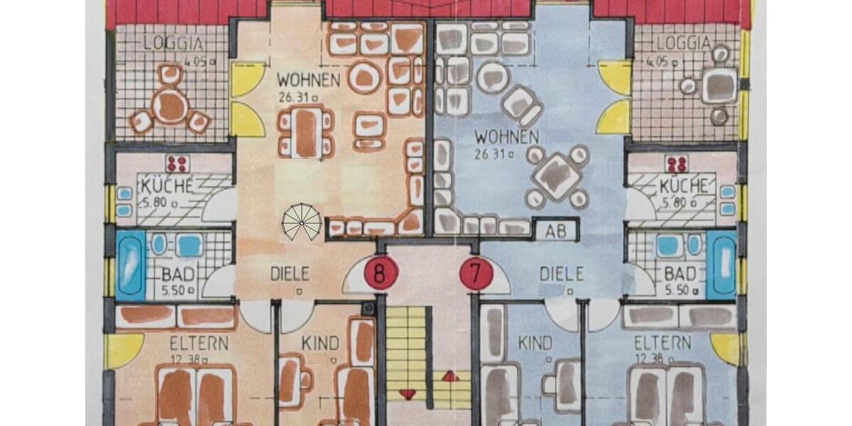 Dachgeschoßwohnung Kist - 4 Zimmer, 81 m&sup2;, 310.000&euro; | Angebot:26263186