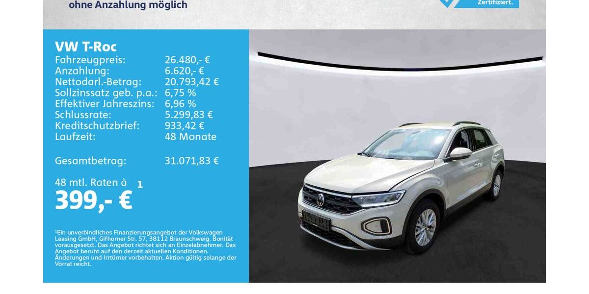 VW T-Roc 11.000 km 26.480 &euro; Würzburg 97076