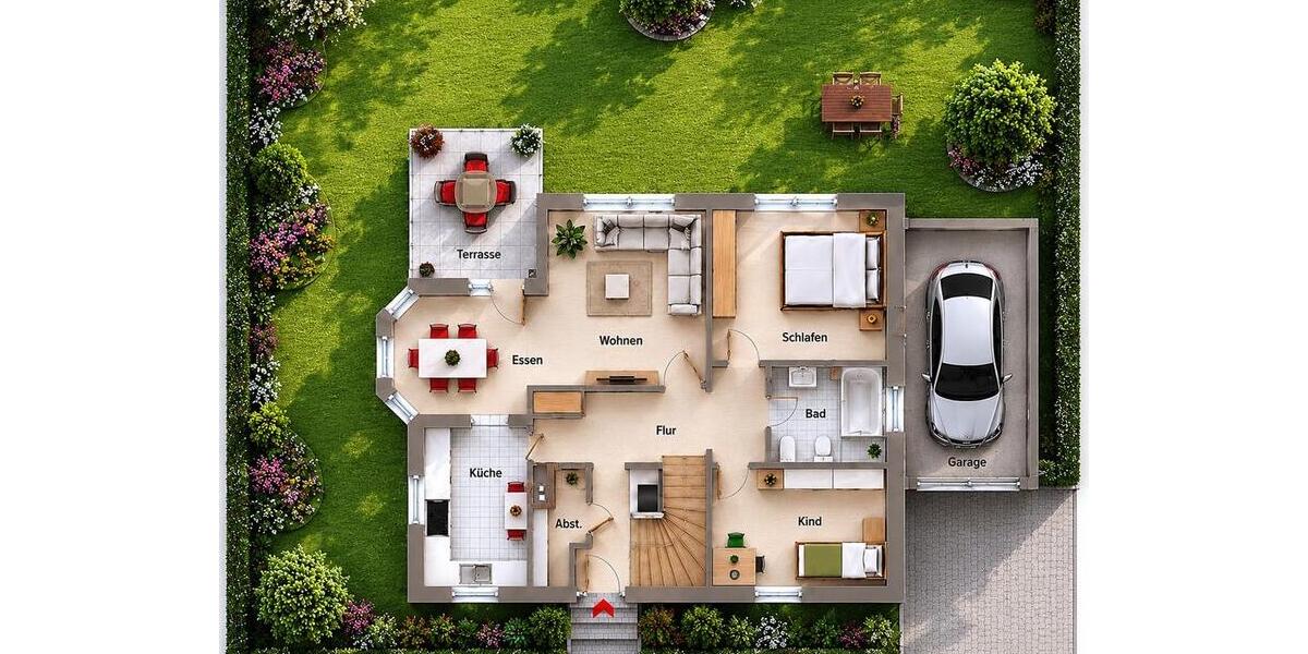 Erdgeschoßwohnung Kitzingen - 3 Zimmer, 80 m&sup2;, 1.400&euro; | Angebot:26689378