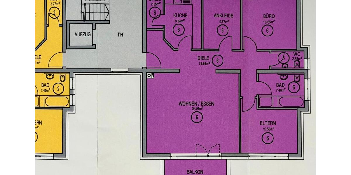 Etagenwohnung Karlstadt - 4 Zimmer, 110 m&sup2;, 465.000&euro; | Angebot:27077570