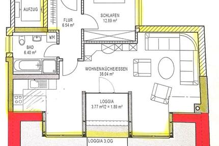 2-Zimmerwohnung in absoluter TOP-LAGE Würzbug City provisionsfrei zimmer