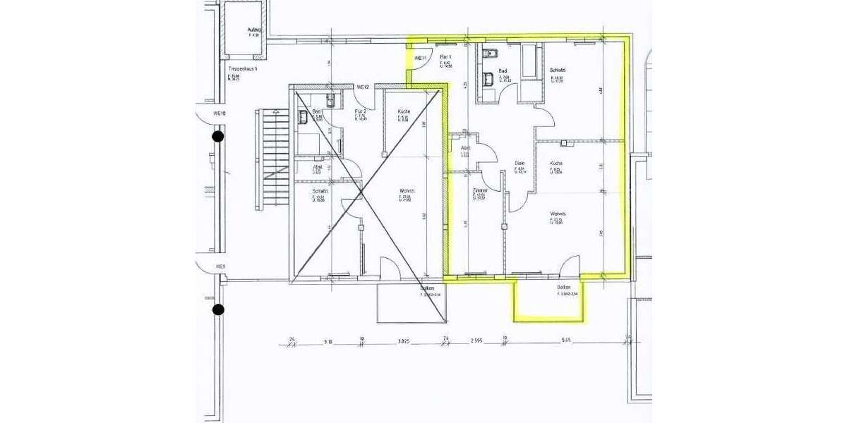 Wohnung zum Mieten in Würzburg 1.350 € 94 m² 3 zimmer