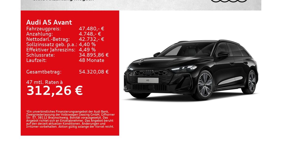 Audi A5 27.000 km 47.480 &euro; Kitzingen 97318