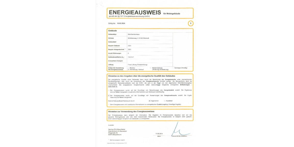 Etagenwohnung Werneck - 4 Zimmer, 105 m&sup2;, 295.000&euro; | Angebot:26991601