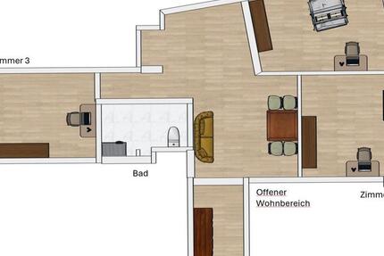 Wohnung Würzburg Lindleinsmühle - 4 Zimmer, 73 m&sup2;, 1.200&euro; | Angebot:26102789