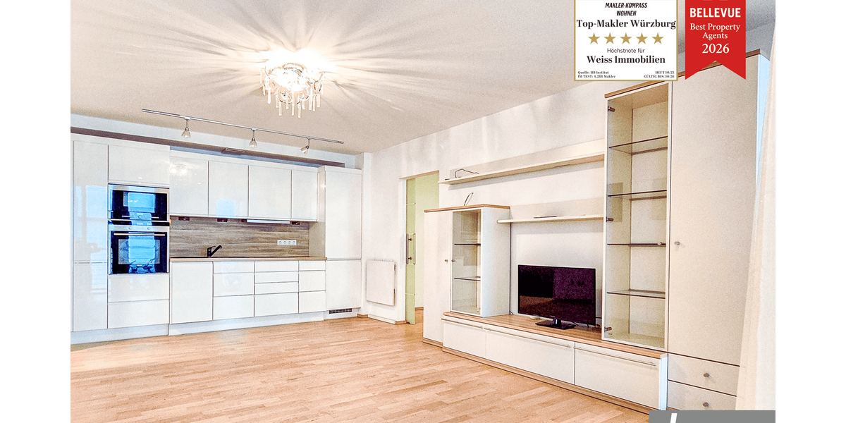 Etagenwohnung Würzburg - 2 Zimmer, 48 m&sup2;, 210.000&euro; | Angebot:27430219
