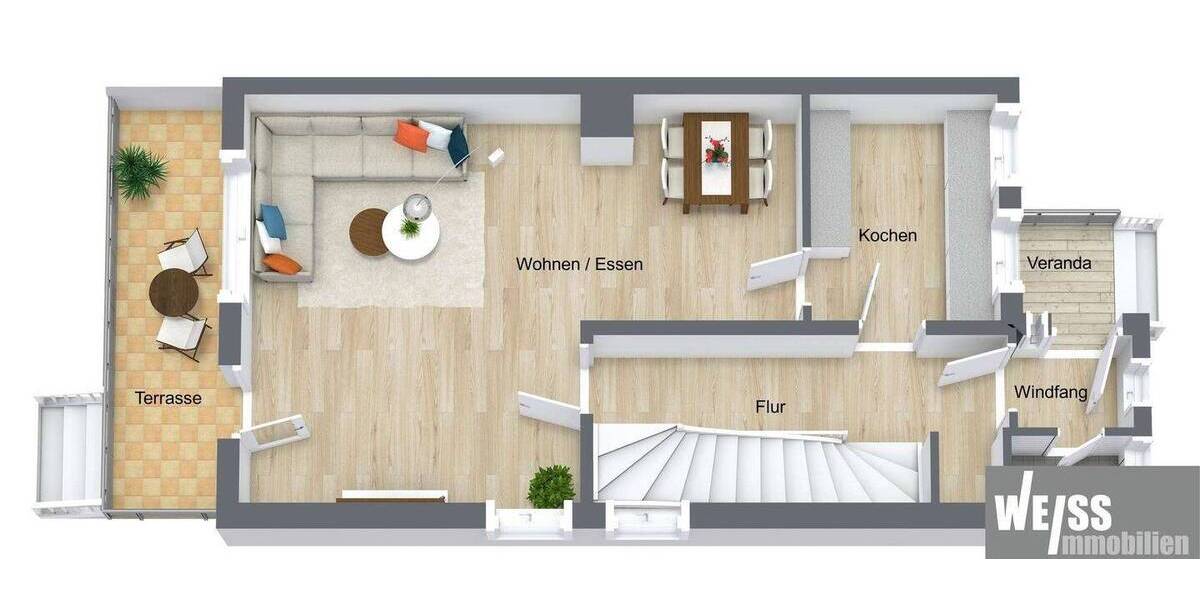 Reihenendhaus Veitshöchheim - 5 Zimmer, 127 m&sup2;, 519.000&euro; | Angebot:26489029